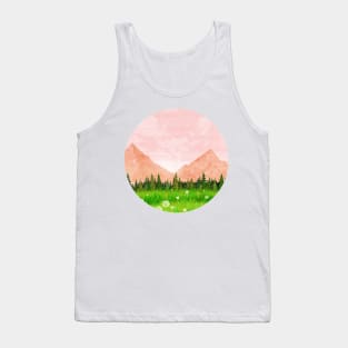 Pink Landscape Tank Top